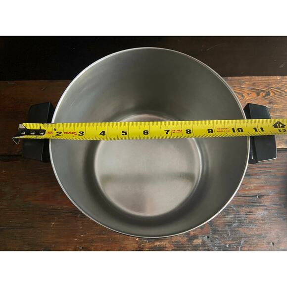 Vintage REVERE WARE 8qt Copper Clad Stock Pot w/Lid - Picture 11 of 12